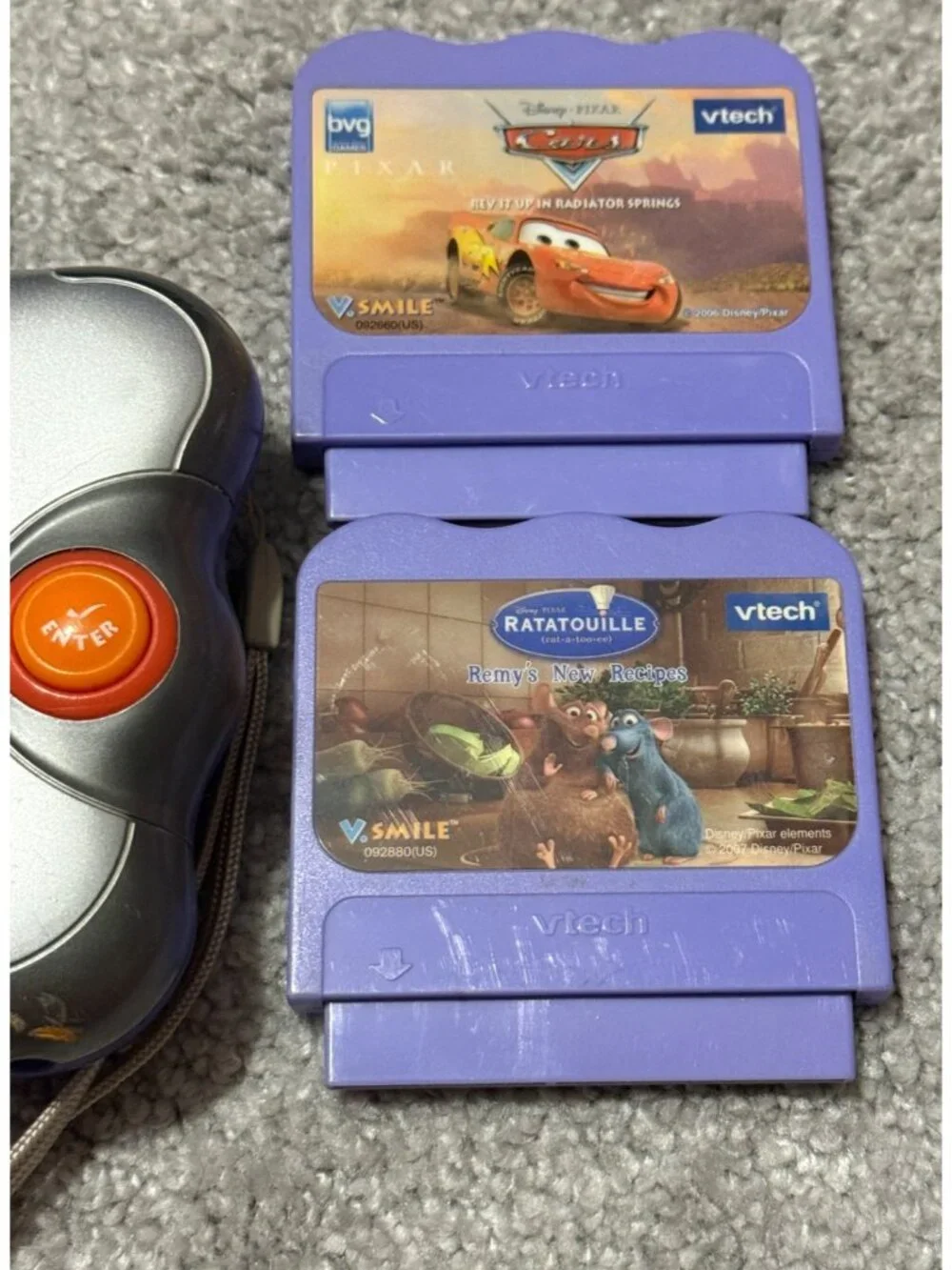 VTech V.Smile Pocket Learning System Handheld Console Tested & Works + 3 Games